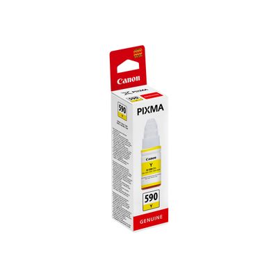 4549292074758-Canon GI-590 - jaune - cartouche d'encre originale-Angle gauche-1