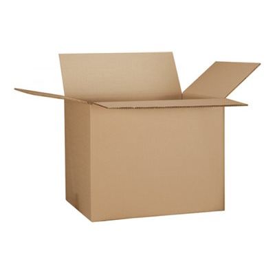 3664233006412-10 cartons caisses américaines  - 20 cm x 14 cm x 14 cm - Double cannelure - Logistipack-Angle gauche-0