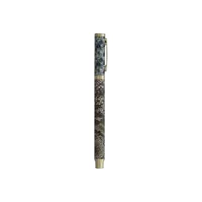 3173740241488-Ink Metal Wild Pattern - Roller encre gel bleu - différents modèles disponibles-Angle gauche-0