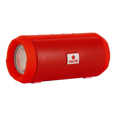 8435430611625-NGS Roller Tumbler - Mini enceinte sans fil - bluetooth - rouge-Angle gauche-2