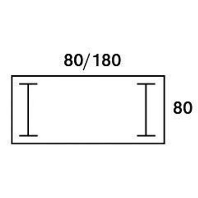 0404000122838-Bureau droit LOFTER - L140 cm - Plateau imitation Merisier - pied Blanc--1