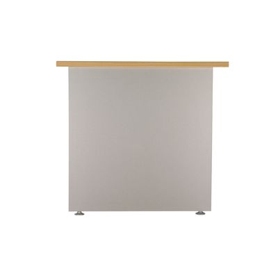 3253310106789-Bureau compact à droite DUAL - L180 cm - Pieds Anthracite - plateau imitation Hêtre (Pieds de renfort ou caisson bout de bureau obligatoire à rajou--2