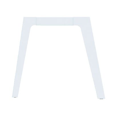 3253310162556-Bureau simple STEELY - L180 cm - Bureau suivant - Pieds blanc - plateau imitation Chêne clair--1