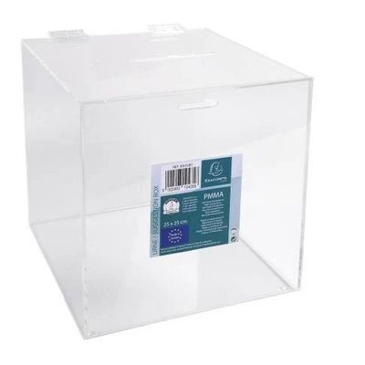 9002493104365-Exacompta - Urne transparente avec couvercle - 21 cm--0