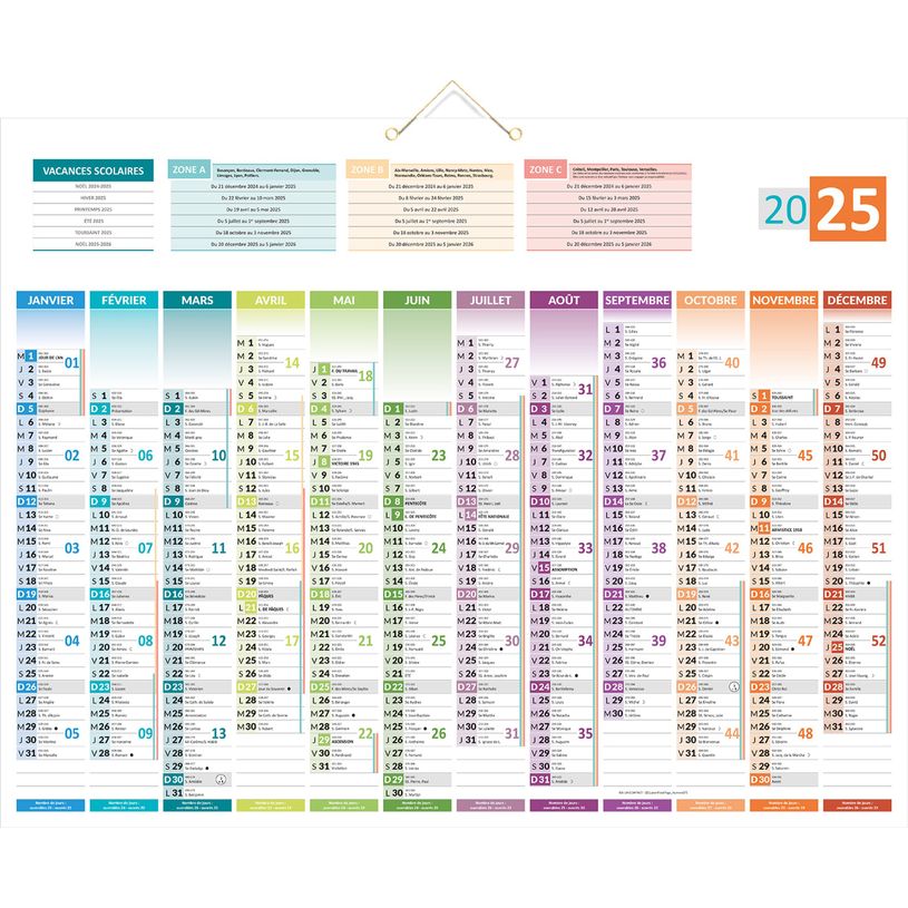 3592930026696-Calendrier bancaire année civile BOUCHUT "Uni-Compact" 43 x 55 cm 70 %-P_12234_1-0