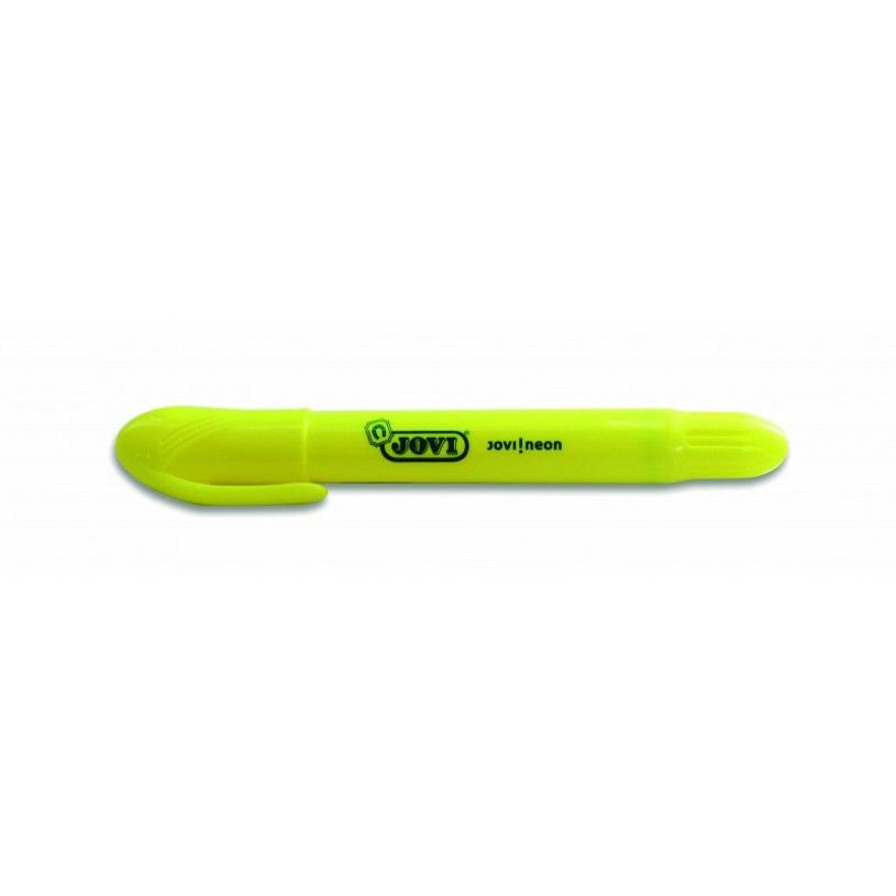 8412027028738-JOVI!NEON Textmarker - Surligneur - pour papier fax - jaune fluo - encre gel - rétractable (p-P_13728_1-0