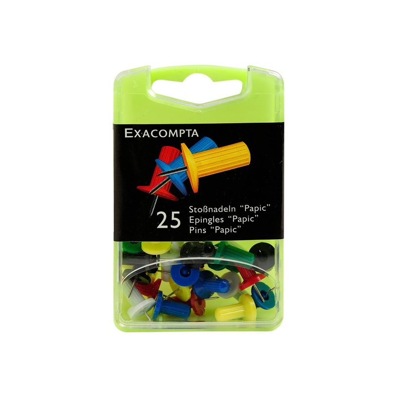 3364220149206-Exacompta - 25 Épingles papic - 10 mm - couleur assorties-P_14920_2-1
