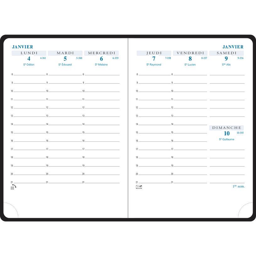 3660942001885-Agenda de poche Barbara Horizons 15 - 1 semaine sur 2 pages - 10,5 x 15,5 cm - disponible dans différ-P_15442_5-3
