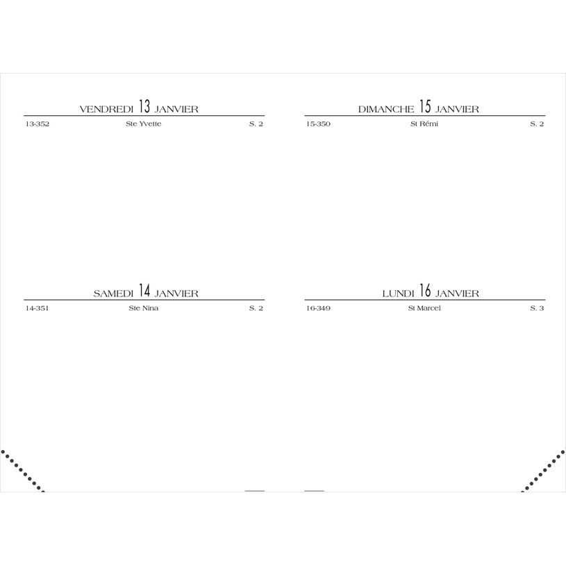 3147281410245-Agenda de poche Lecas Lézard - 2 jours par page - 7,4 x 11 cm - disponible dans différentes -P_41024_2-1
