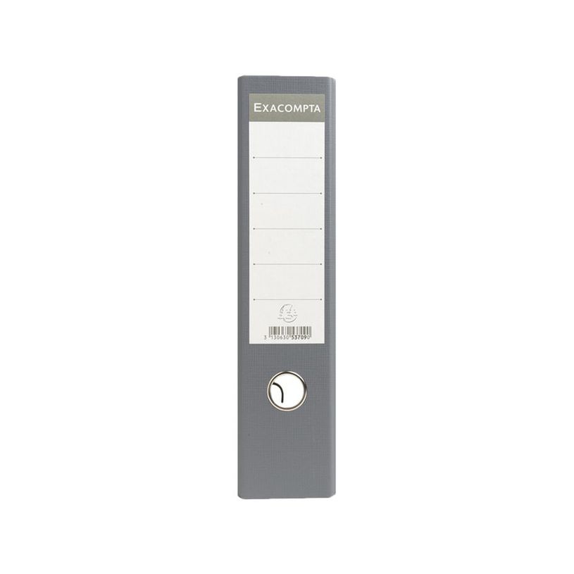 3130630537090-Exacompta - Classeur à levier - Dos 80 mm - A4 - pour 600 feuilles - gris marbré-P_53709_2-1