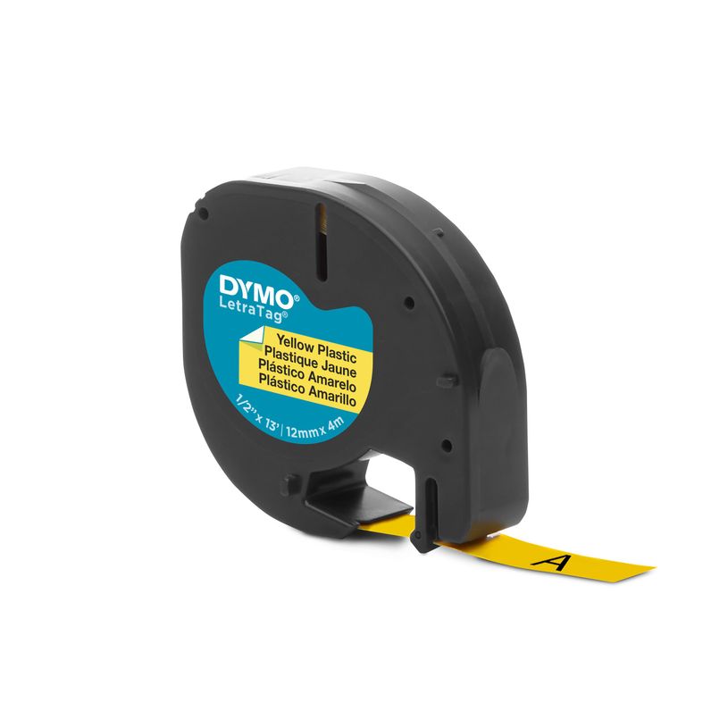 5411313912020-Dymo LetraTAG - Ruban d'étiquettes plastique auto-adhésives - 1 rouleau (12 mm x 4 m) - fond-P_91202_2-1