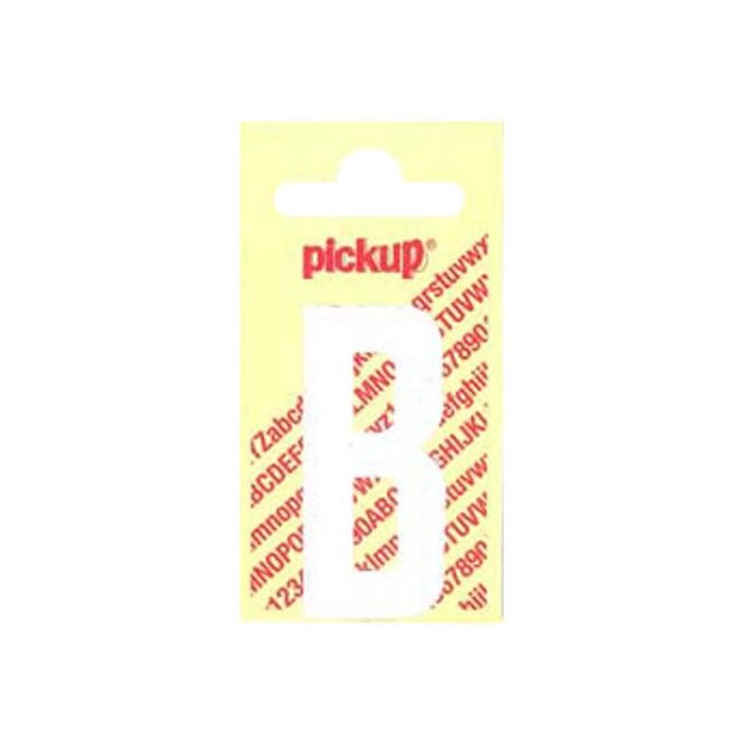 0400002220084-Pickup - Étiquette autocollante - 90 mm - Lettre B - blanc mat-P_222008_1-0