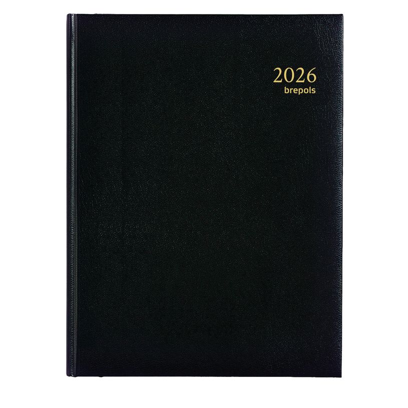 5412303007191-Agenda Lima Ambassador - 1 jour par page - 17 x 22 cm - noir - Brepols--0
