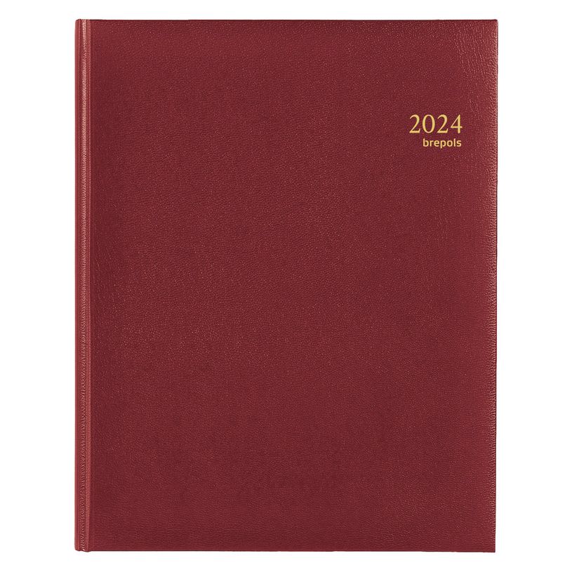 5412303005067-Agenda Lima Concorde - 1 semaine sur 2 pages - 21 x 27 cm - bordeaux - Brepols-P_300010885_2-0