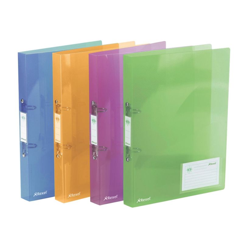 5028252255967-Rexel ICE - Classeur à anneaux - pour A4 (210 x 297 mm) - capacité : 200 feuilles - bleu, orange, -P_300015602_2-1