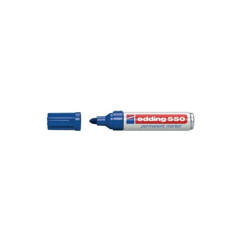 4004764023813-edding 550 - Marqueur - permanent - pour verre, métal, plastique - bleu - 3-4 mm-P_300020852_1-0