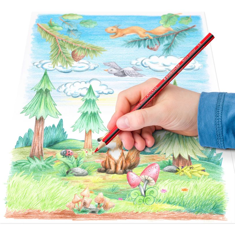 4007817037218-STAEDTLER Noris Design Journey - 12 Crayons de couleur - couleurs brillantes assorties-P_300029118_6-5