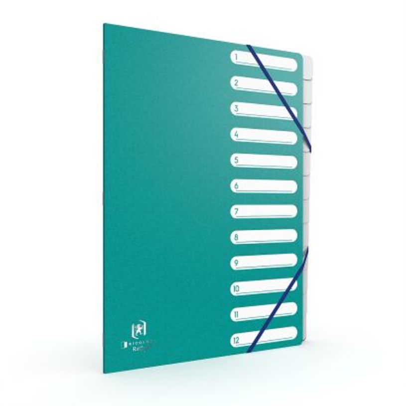 3169208083127-Oxford Bicolor Recyc+ - Trieur carte 12 positions - A4 - disponible dans différentes coul-P_300043430_5-4