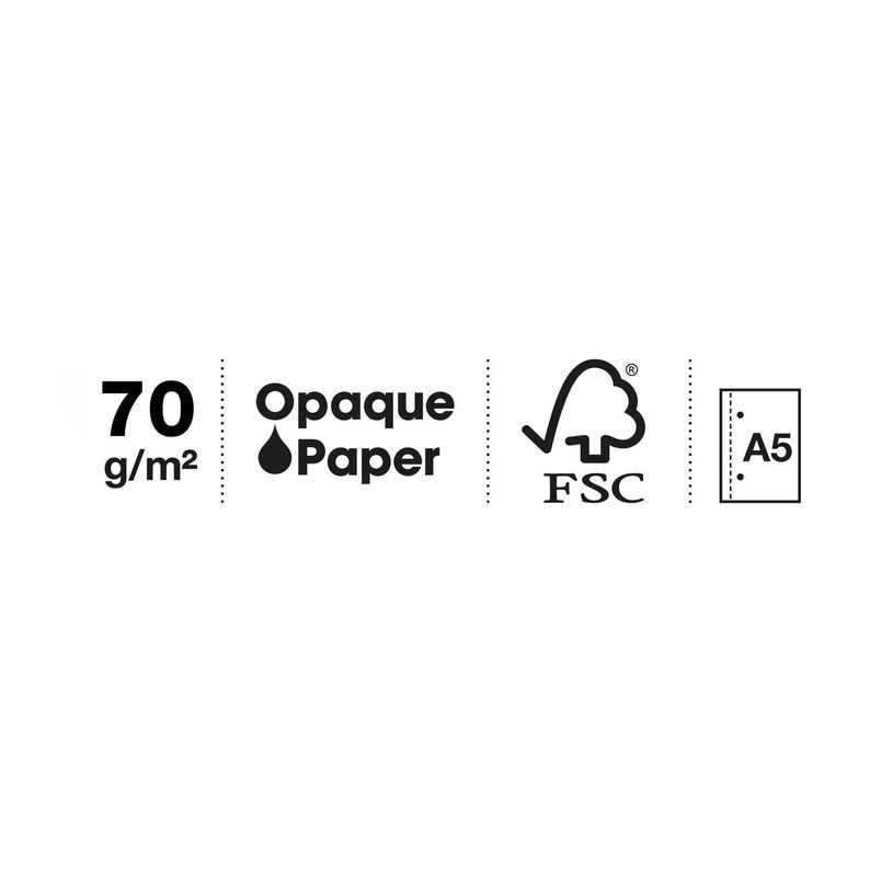 8422593026519-THE ORIGINAL NOTEBOOK, couverture souple, A5, quadrillage 5x5 mm, 80 feuilles de 1 couleur, Miquelrius,--5