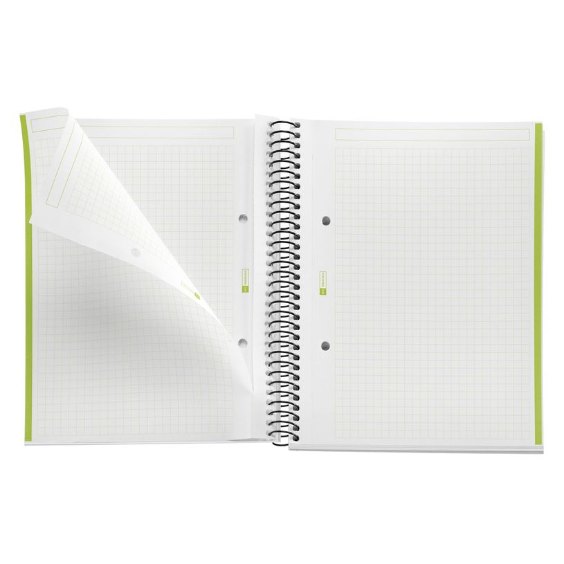 8422593026540-THE ORIGINAL NOTEBOOK, couverture souple, A5, quadrillage 5x5 mm, 80 feuilles de 1 couleur, Miquelrius,--3