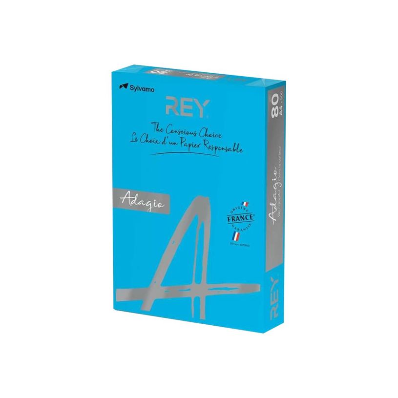 8421938302196-Rey Adagio - Papier couleur - A4 (210 x 297 mm) - 80 g/m² - Ramette de 500 feuilles - ble-P_300044648_1-0