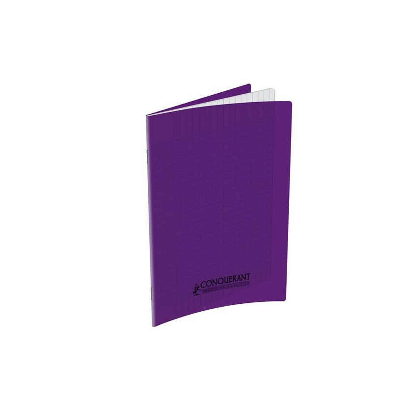 3020120004976-Conquérant Classique - Cahier polypro 17 x 22 cm - 48 pages - grands carreaux (Seyes) - v-P_300048889_1-0
