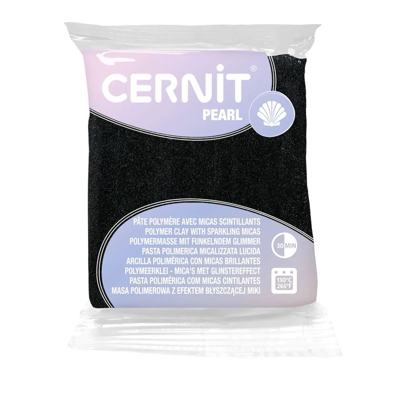 5411711460093-Cernit Pearl - Pâte à modeler - 56 g - noir - argile polymère--0