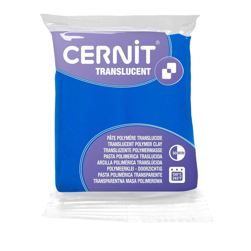 5411711427454-Cernit Translucent - Pâte à modeler - 56 g - saphir - argile polymère--0