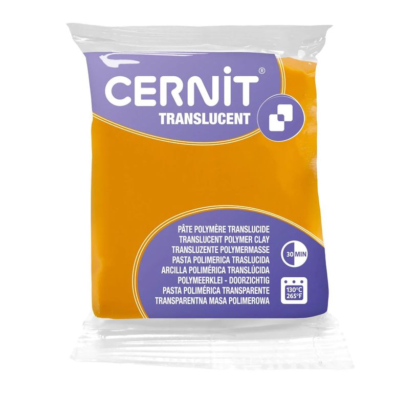 5411711427843-Cernit Translucent - Pâte à modeler - 56 g - ambre - argile polymère--0