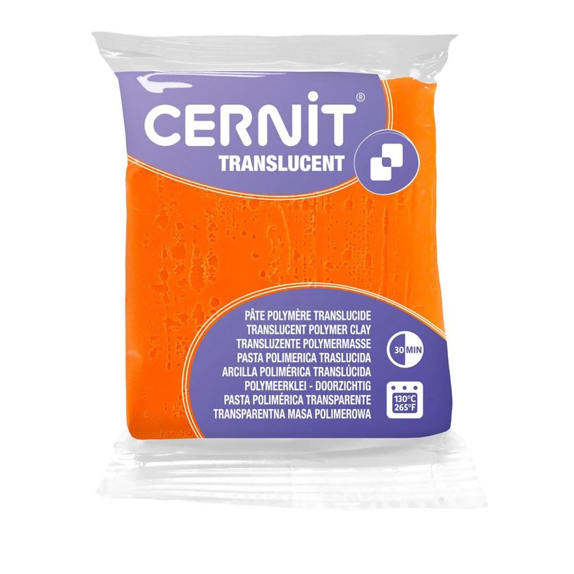 5411711456171-Cernit Translucent - Pâte à modeler - 56 g - orange - argile polymère--0