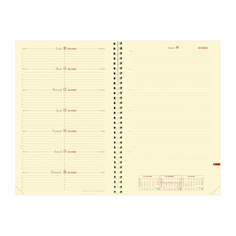 3371010191703-Agenda spiralé Impala Note 24 avec répertoire - 1 semaine sur 2 pages - 16 x 24 cm - disponible dans diffé-P_372104_4-3