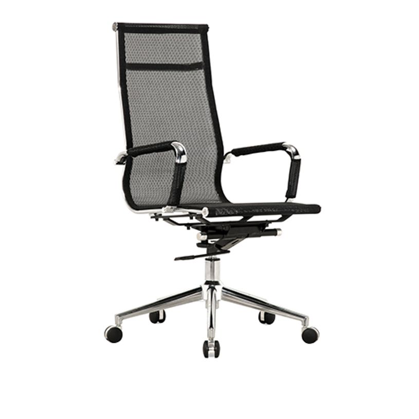 3700339883769-Fauteuil de bureau BRETT - accoudoirs fixes - dossier haut - noir-P_400000334_4-3