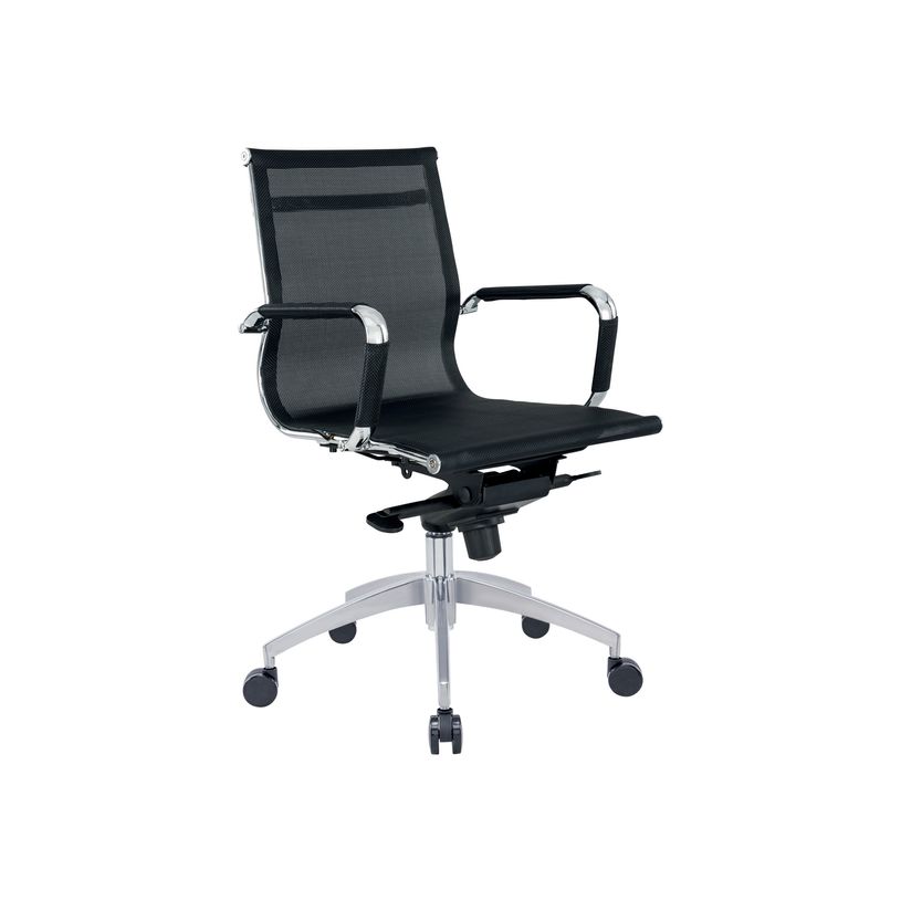 3700339883776-Fauteuil de bureau DANNY - accoudoirs fixes - dossier bas - noir-P_400000335_3-2