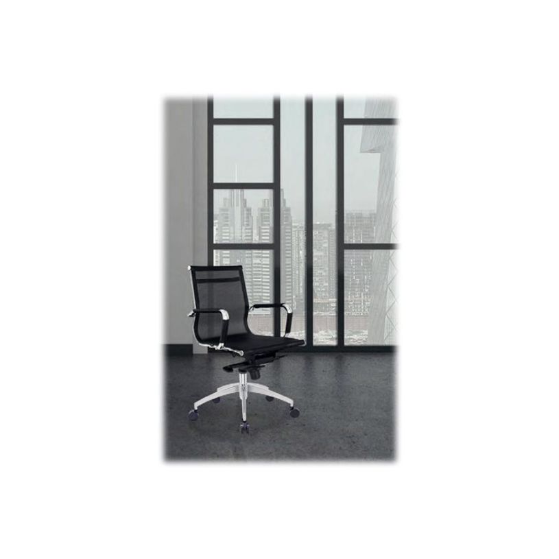 3700339883776-Fauteuil de bureau DANNY - accoudoirs fixes - dossier bas - noir-P_400000335_7-6
