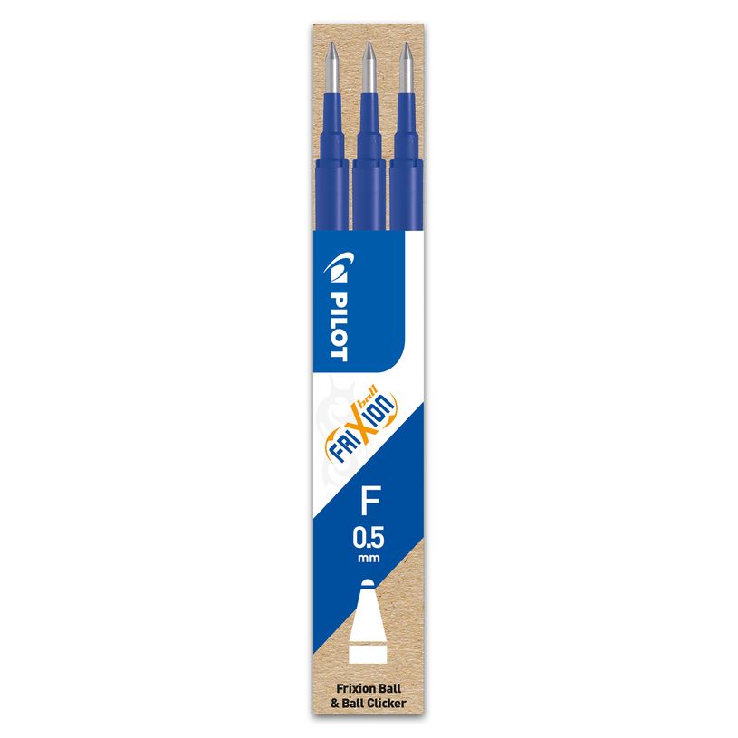 4902505422850-Pilot Frixion Ball - 3 Recharges pour rollers effaçables - 0,5 mm - bleu-P_400000406_1-0