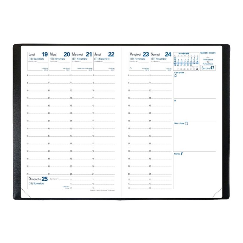 3371010444847-Agenda Tocana Affaires - 1 semaine sur 2 pages - 10 x 15 cm - bleu aqua - Quo Vadis-P_400000781_3-1