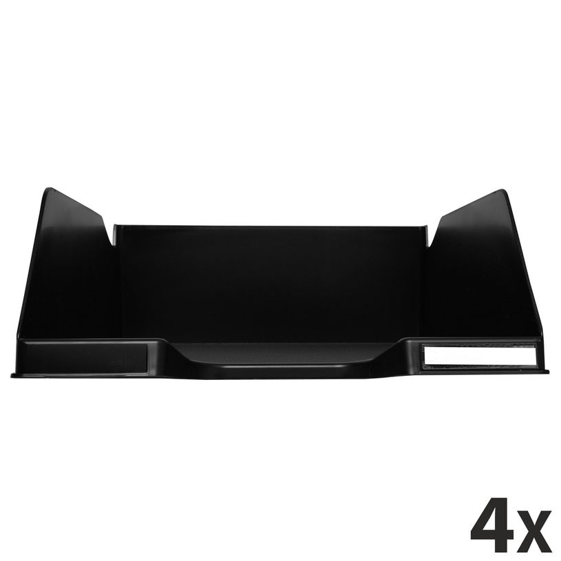 9002493014411-Exacompta COMBO MAXI - 4 Corbeilles à courrier noir-P_400001731_1-0