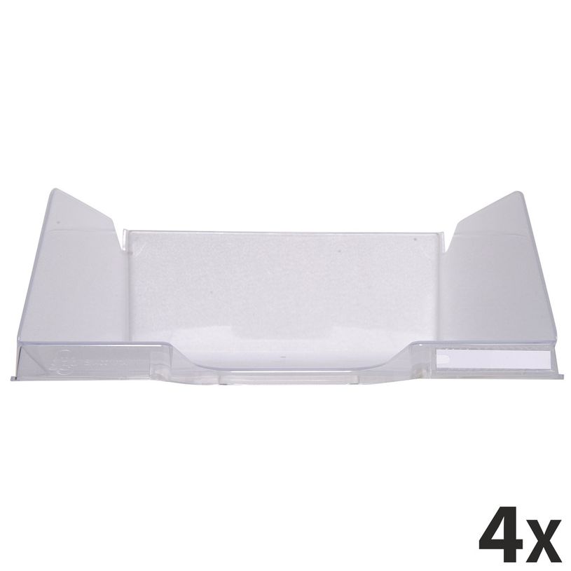 9002493014428-Exacompta COMBO MAXI - 4 Corbeilles à courrier cristal-P_400001732_1-0