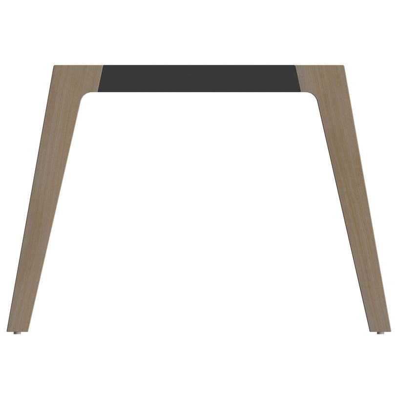 3253310171831-Bureau WOODY Manager - L210 x P100 x H72,5 cm - console retour à gauche L200 x P60 cm - pieds carbone - -P_400001890_2-1