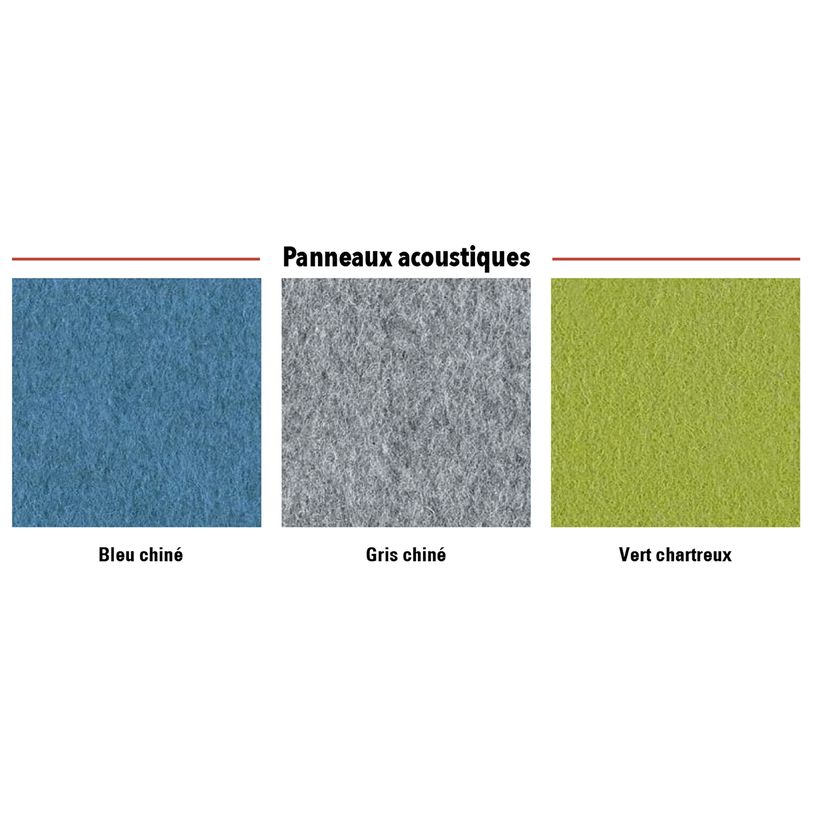 3253310170032-Banquette acoustique IN'TEAM - L170 x H 150 x P170 cm - 3 places - structure chêne clair et -P_400001899_2-1