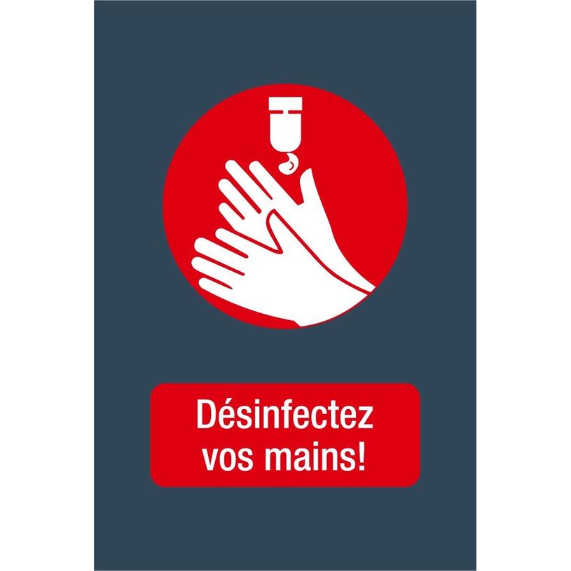 0404000019916-Novus Dahle -  Tapis de distanciation sociale - désinfection mains - 60 x 90 cm - gris ro-P_400001991_1-0