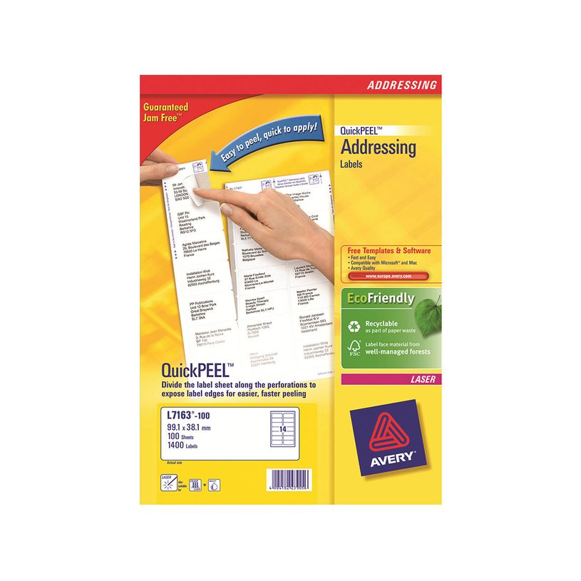 4004182055915-Avery - 1400 Étiquettes adresse recyclées blanches - 38,1 x 99,1 mm - Impression laser --P_400002011_1-0