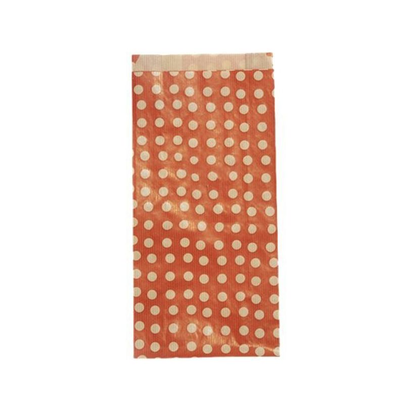 3329683941101-Clairefontaine - 50 Pochettes cadeau kraft - 15 cm x 6 cm x 31 cm - pois/fond rouge-P_400002829_1-0