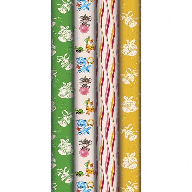 3329682020371-Clairefontaine Eurowrap - Papier cadeau - 70 cm x 2 m - 80 g/m² - différents motifs vint-P_400002948_2-1