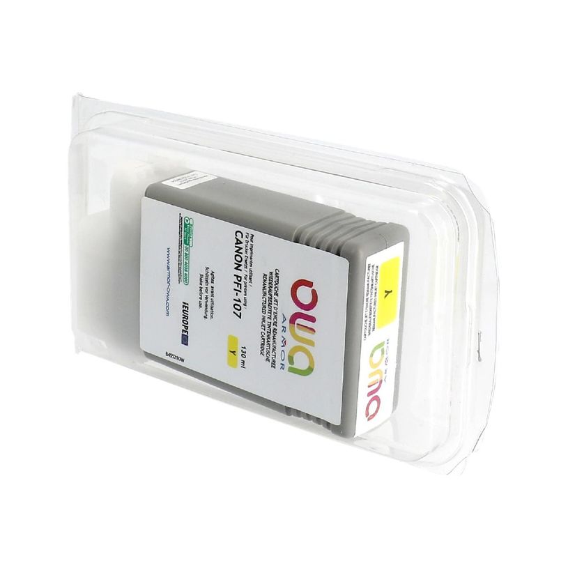 3112539753818-Cartouche compatible Canon PFI-107 - jaune - Owa B45521OW -P_400003071_1-0