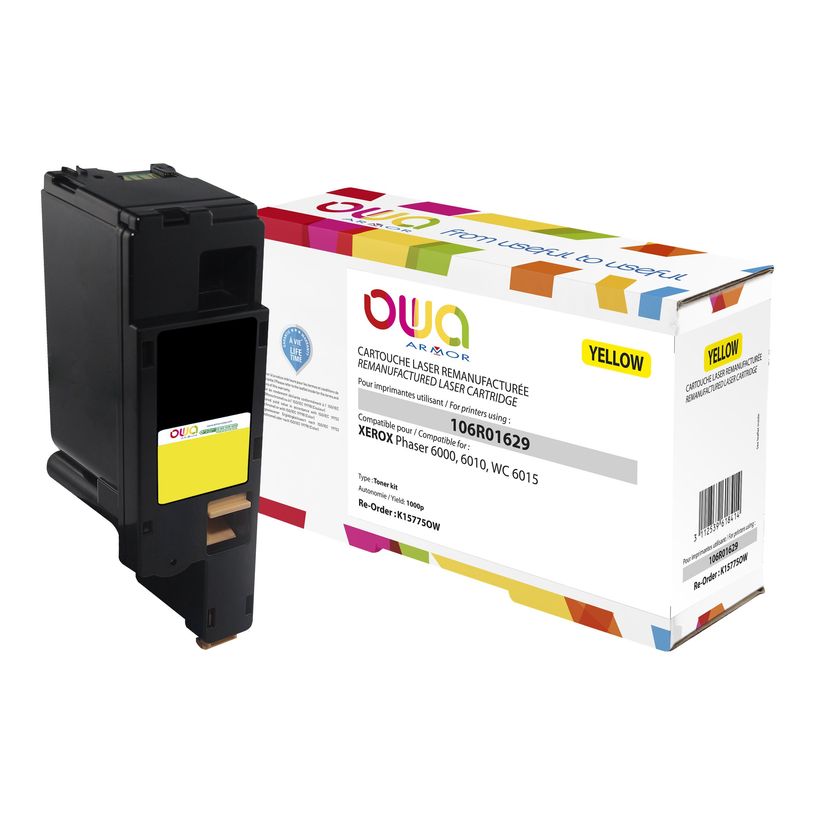 3112539618414-Cartouche laser compatible Xerox 106R01629 - jaune - Owa K15775OW-P_400003257_1-0
