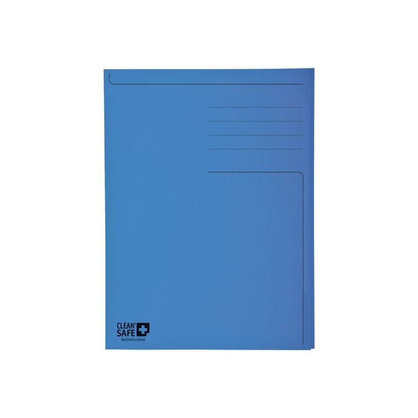 3130630331223-Exacompta Clean'Safe - 5 chemises à 2 rabats - A4 - bleu-P_400003337_2-0