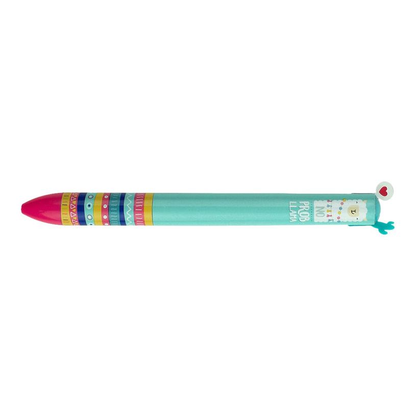 8051739307290-Legami - Stylo à bille 2 couleurs - motif lama-P_400003555_4-1
