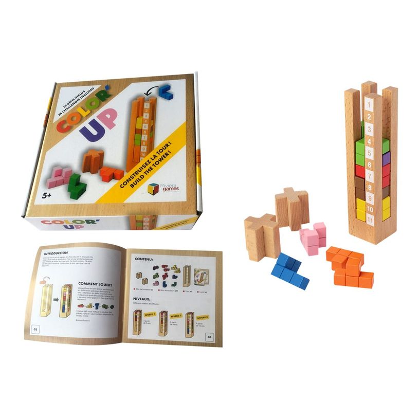 3760096461914-Riviera Games - Casse-tête en bois Color'Up-P_400004596_1-4
