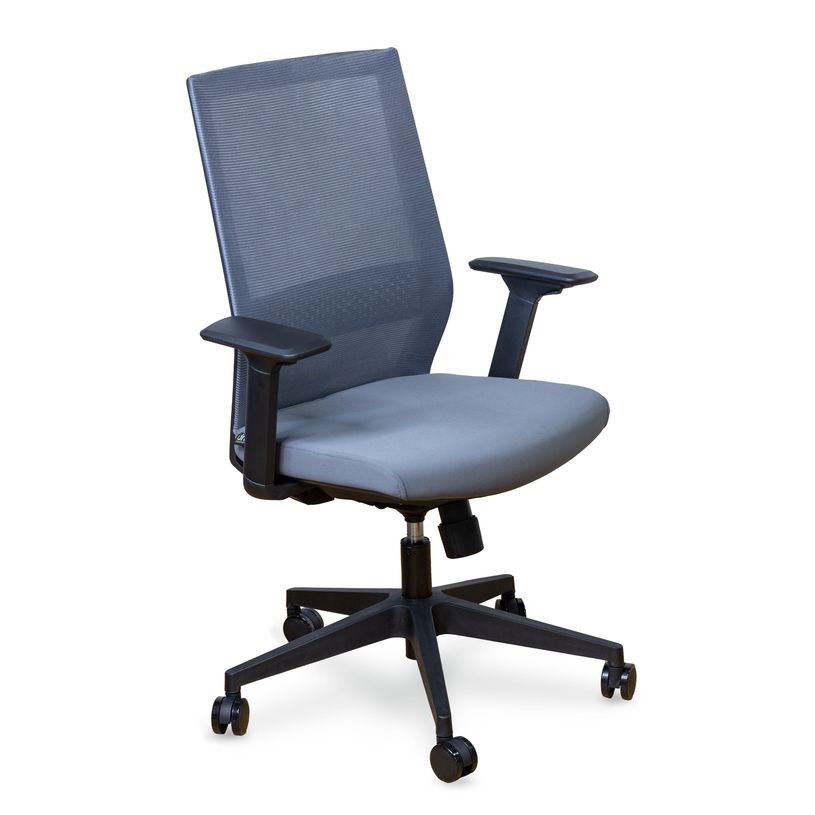 3700339917204-Fauteuil de bureau MAX - accoudoirs réglables - gris-P_400004846_6-5